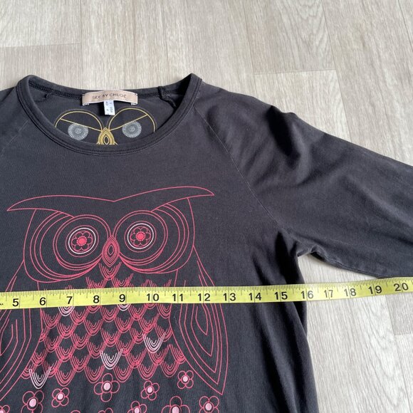 See by Chloe Vintage Y2K Owl Tee Size 4 Small - Picture 7 of 8